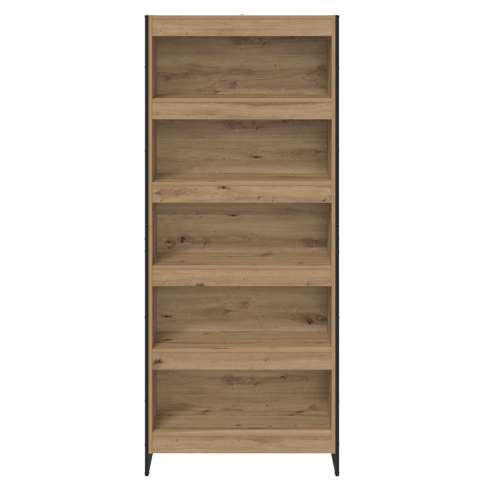 vidaXL Book Cabinet 80 x 30 x 189.5 cm Engineered Wood Artisian Oak - Brown