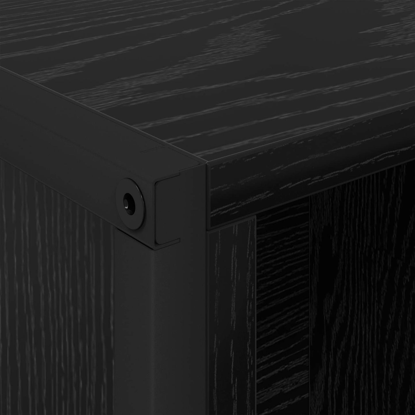 vidaXL Book Cabinet 99.5 x 30 x 108 cm Engineered Wood Black Oak