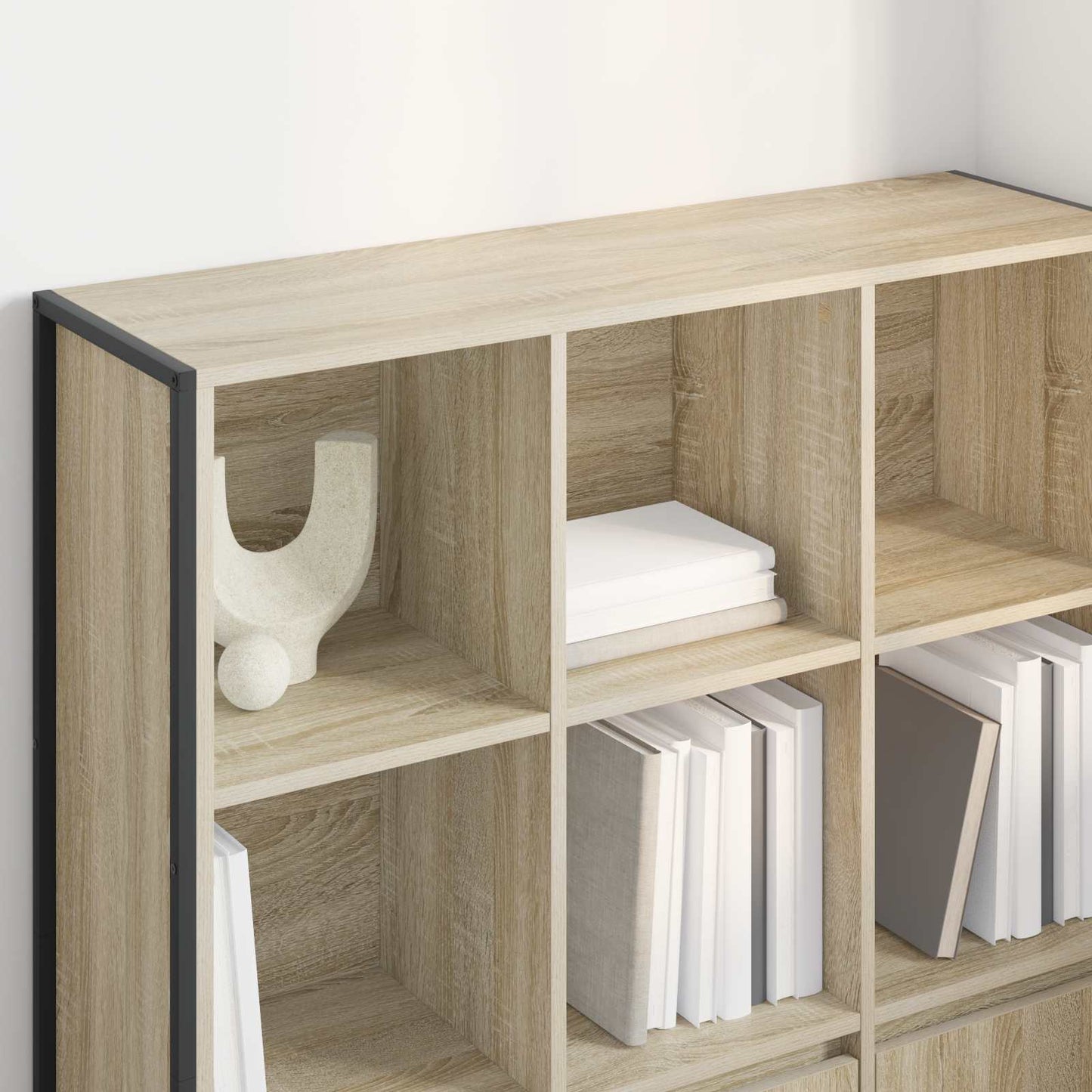 vidaXL Book Cabinet 99.5 x 30 x 108 cm Engineered Wood Sonoma - Brown