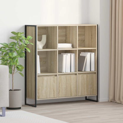 vidaXL Book Cabinet 99.5 x 30 x 108 cm Engineered Wood Sonoma - Brown
