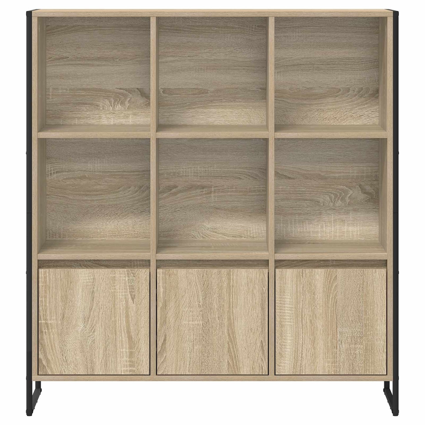 vidaXL Book Cabinet 99.5 x 30 x 108 cm Engineered Wood Sonoma - Brown