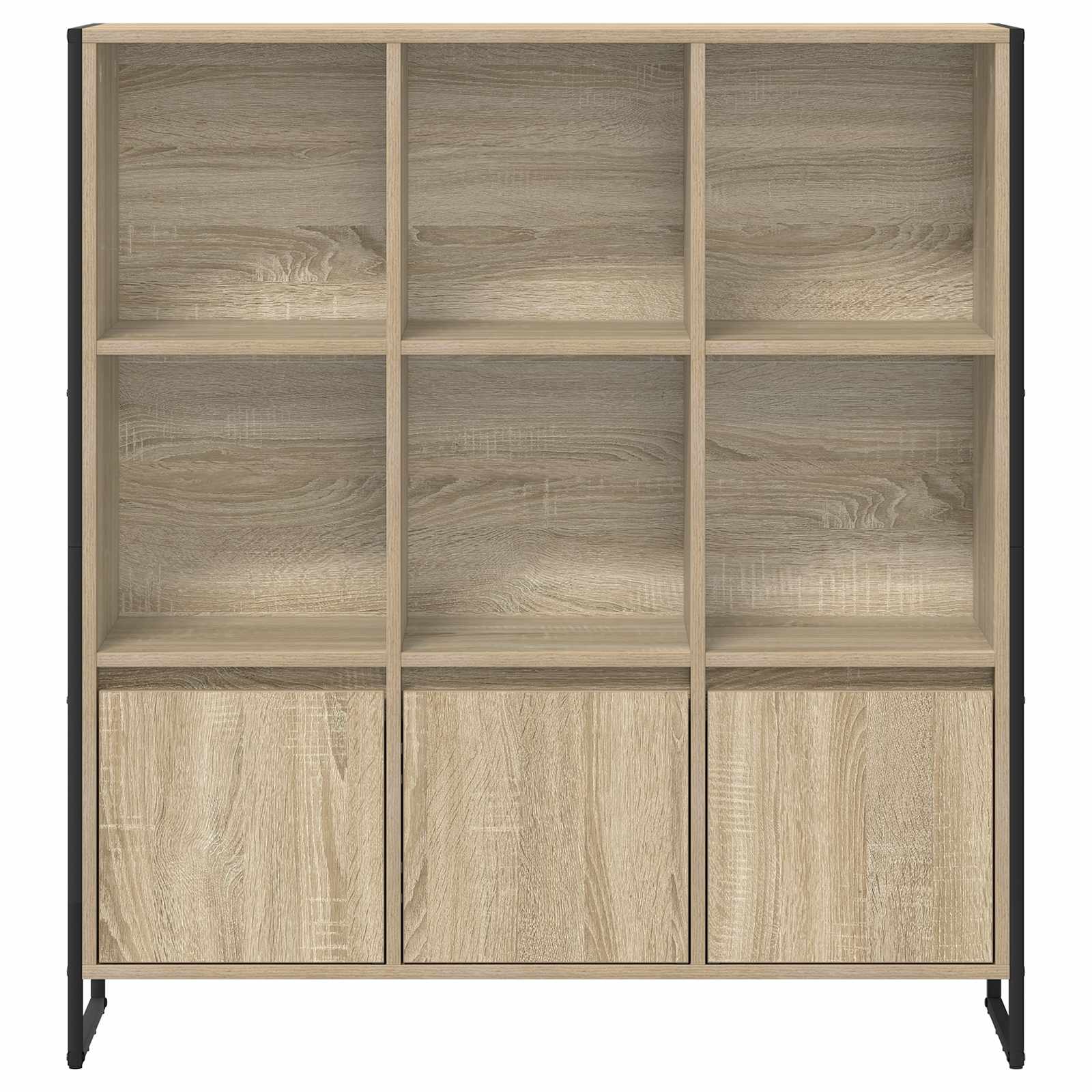 vidaXL Book Cabinet 99.5 x 30 x 108 cm Engineered Wood Sonoma - Brown