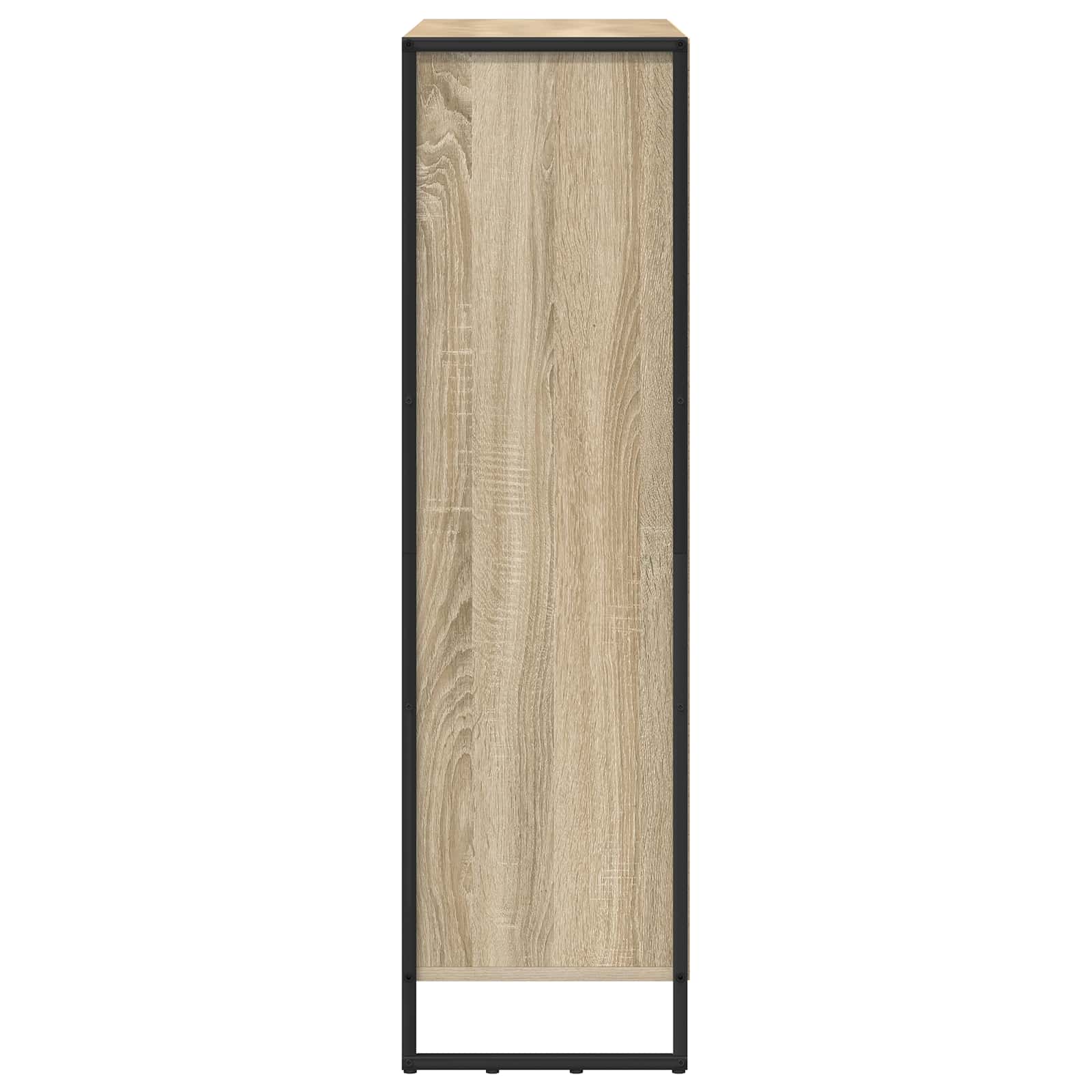 vidaXL Book Cabinet 99.5 x 30 x 108 cm Engineered Wood Sonoma - Brown