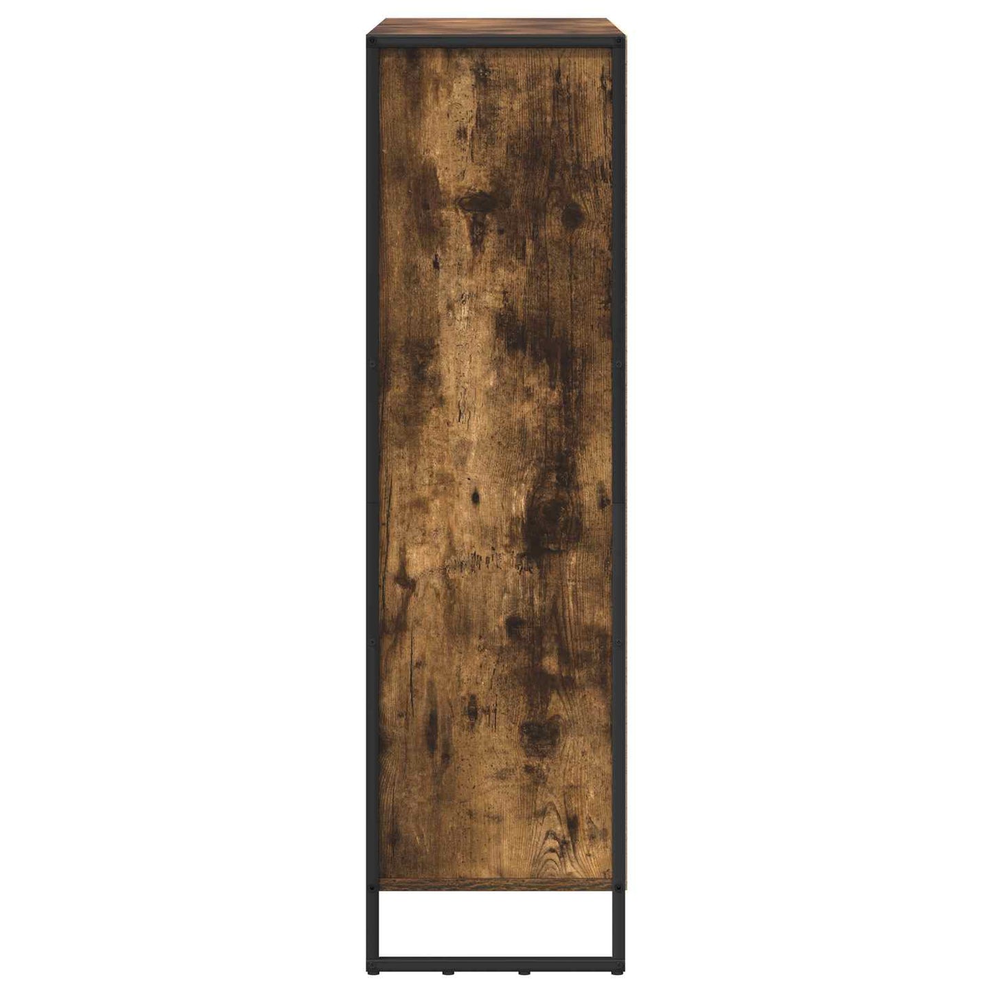 vidaXL Book Cabinet 99.5 x 30 x 108 cm Engineered Wood Smoke Oak - Brown