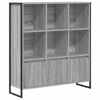 vidaXL Book Cabinet 99.5 x 30 x 108 cm Engineered Wood Grey Sonoma