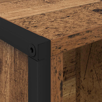 vidaXL Book Cabinet 99.5 x 30 x 108 cm Engineered Wood Old Wood - Brown