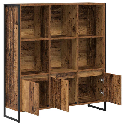 vidaXL Book Cabinet 99.5 x 30 x 108 cm Engineered Wood Old Wood - Brown