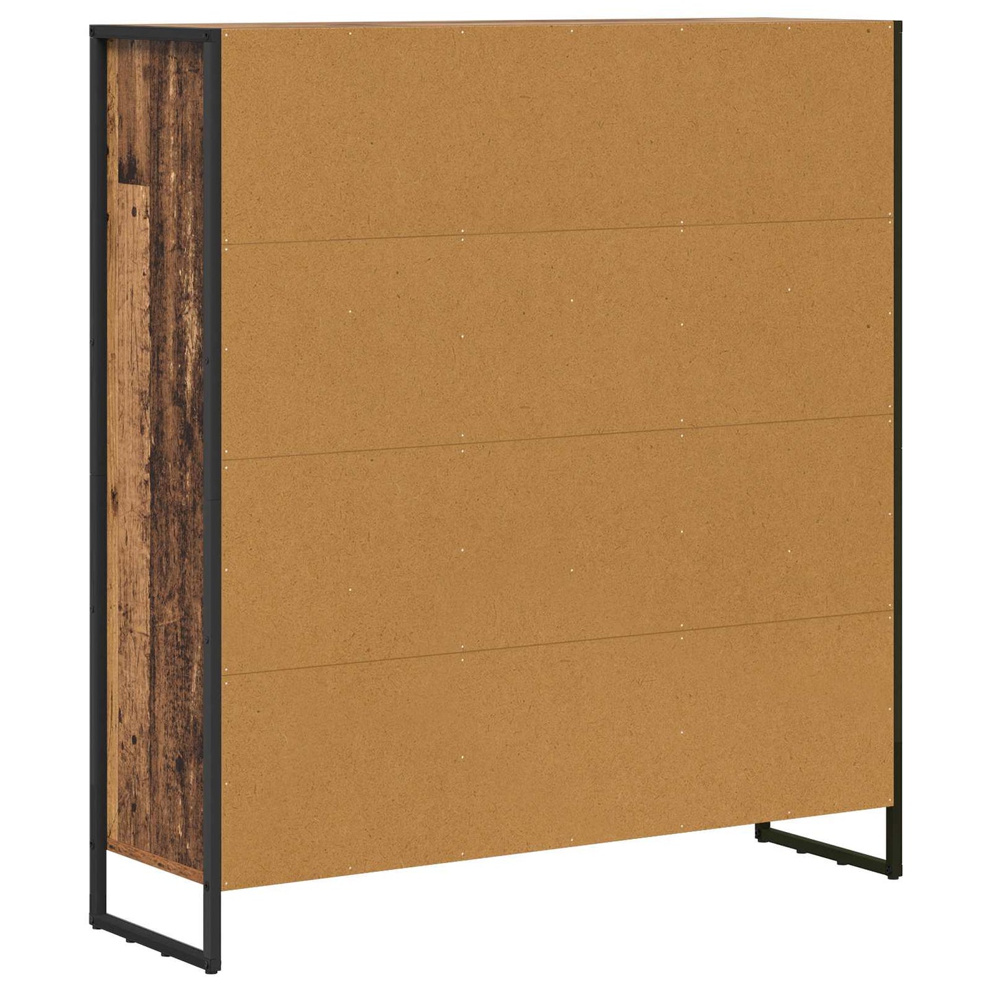 vidaXL Book Cabinet 99.5 x 30 x 108 cm Engineered Wood Old Wood - Brown