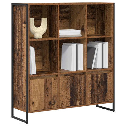 vidaXL Book Cabinet 99.5 x 30 x 108 cm Engineered Wood Old Wood - Brown