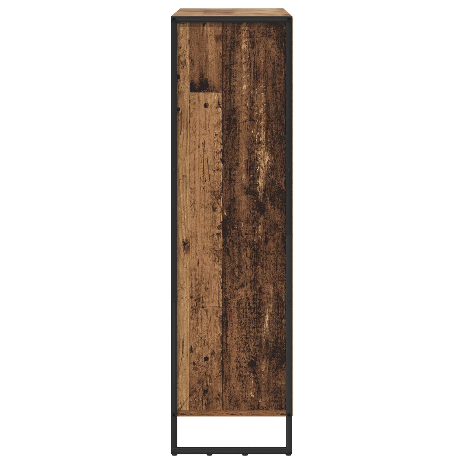 vidaXL Book Cabinet 99.5 x 30 x 108 cm Engineered Wood Old Wood - Brown
