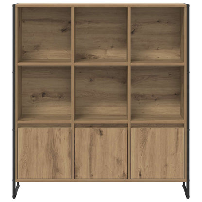 vidaXL Book Cabinet 99.5 x 30 x 108 cm Engineered Wood Artisian Oak - Brown