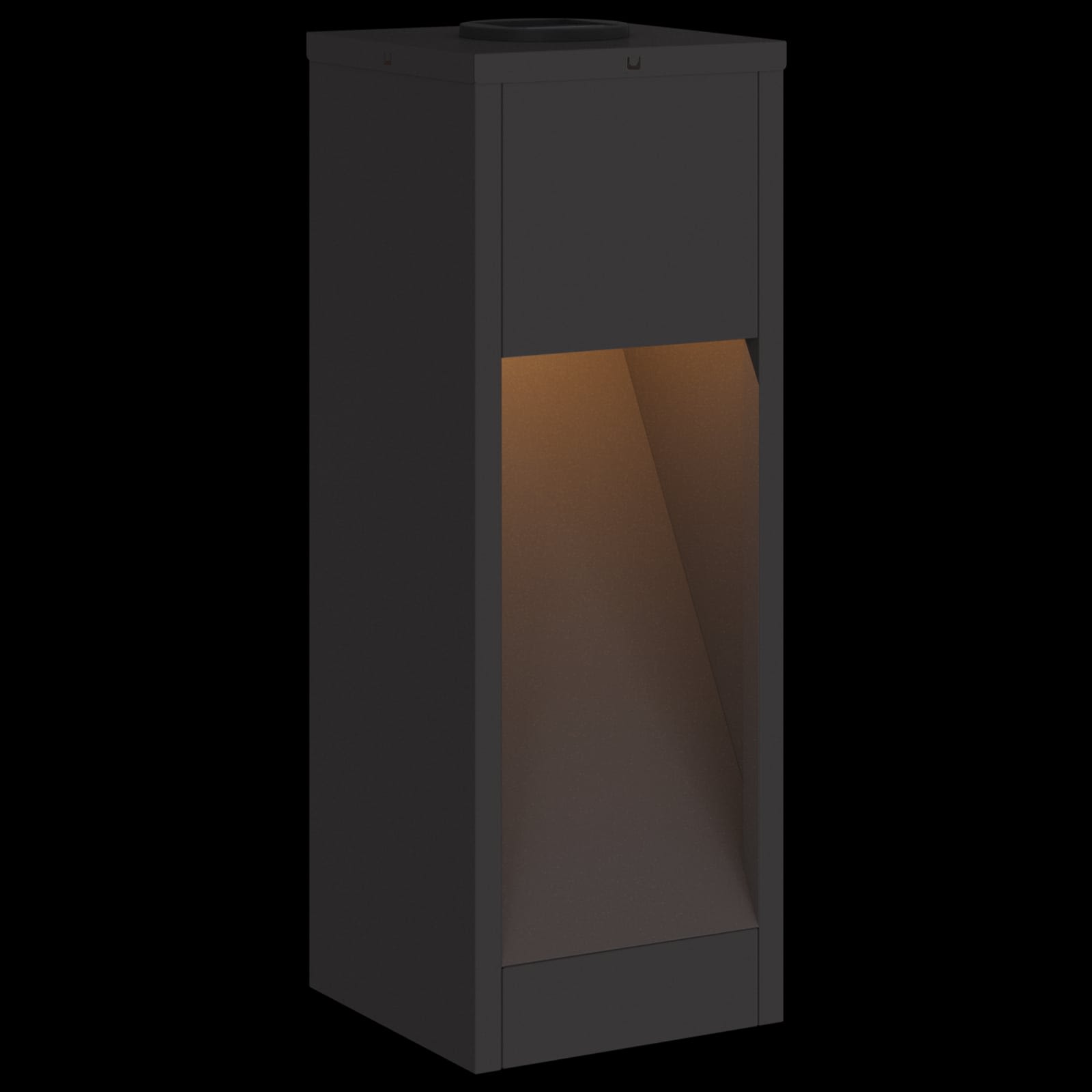 vidaXL Solar Led Pathway Light 2 pcs Warm White 18 x 18 x 50 cm - Black