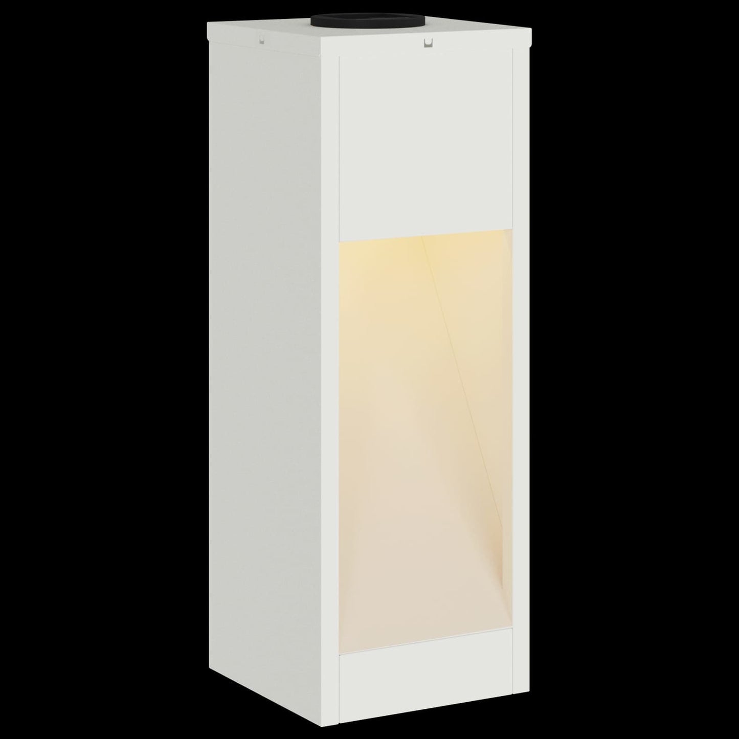 vidaXL Solar Led Pathway Light 2 pcs Warm White 18 x 18 x 50 cm
