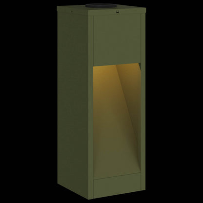 vidaXL Solar Led Pathway Light 2 pcs Warm White 18 x 18 x 50 cm - Green