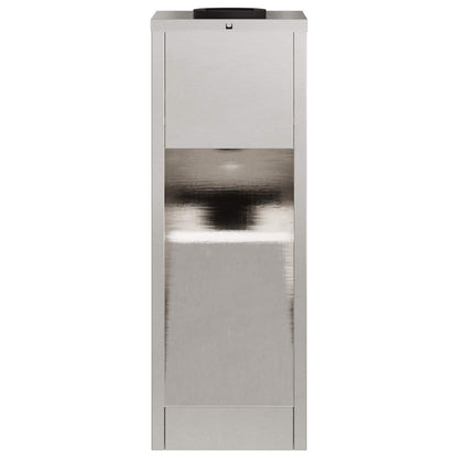 vidaXL Solar Led Pathway Light 2 pcs Warm White 18 x 18 x 50 cm - Silver