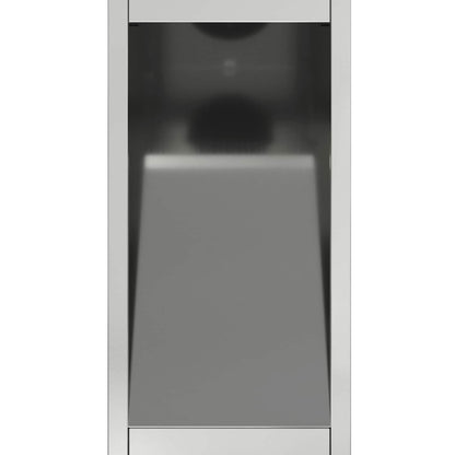 vidaXL Solar Led Pathway Light 2 pcs Warm White 18 x 18 x 50 cm - Silver - 55691
