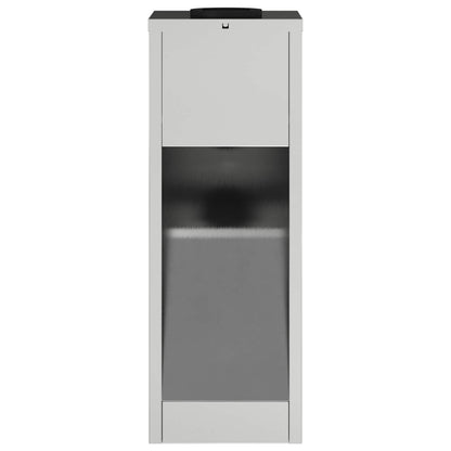 vidaXL Solar Led Pathway Light 2 pcs Warm White 18 x 18 x 50 cm - Silver - 55691