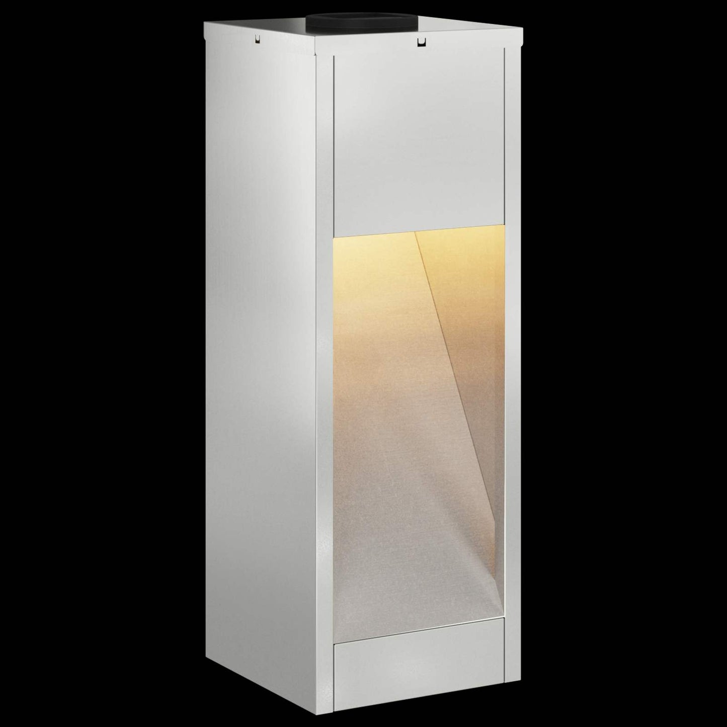 vidaXL Solar Led Pathway Light 2 pcs Warm White 18 x 18 x 50 cm - Silver - 55691