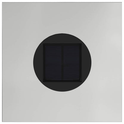 vidaXL Solar Led Pathway Light 2 pcs Warm White 18 x 18 x 50 cm - Silver - 55691