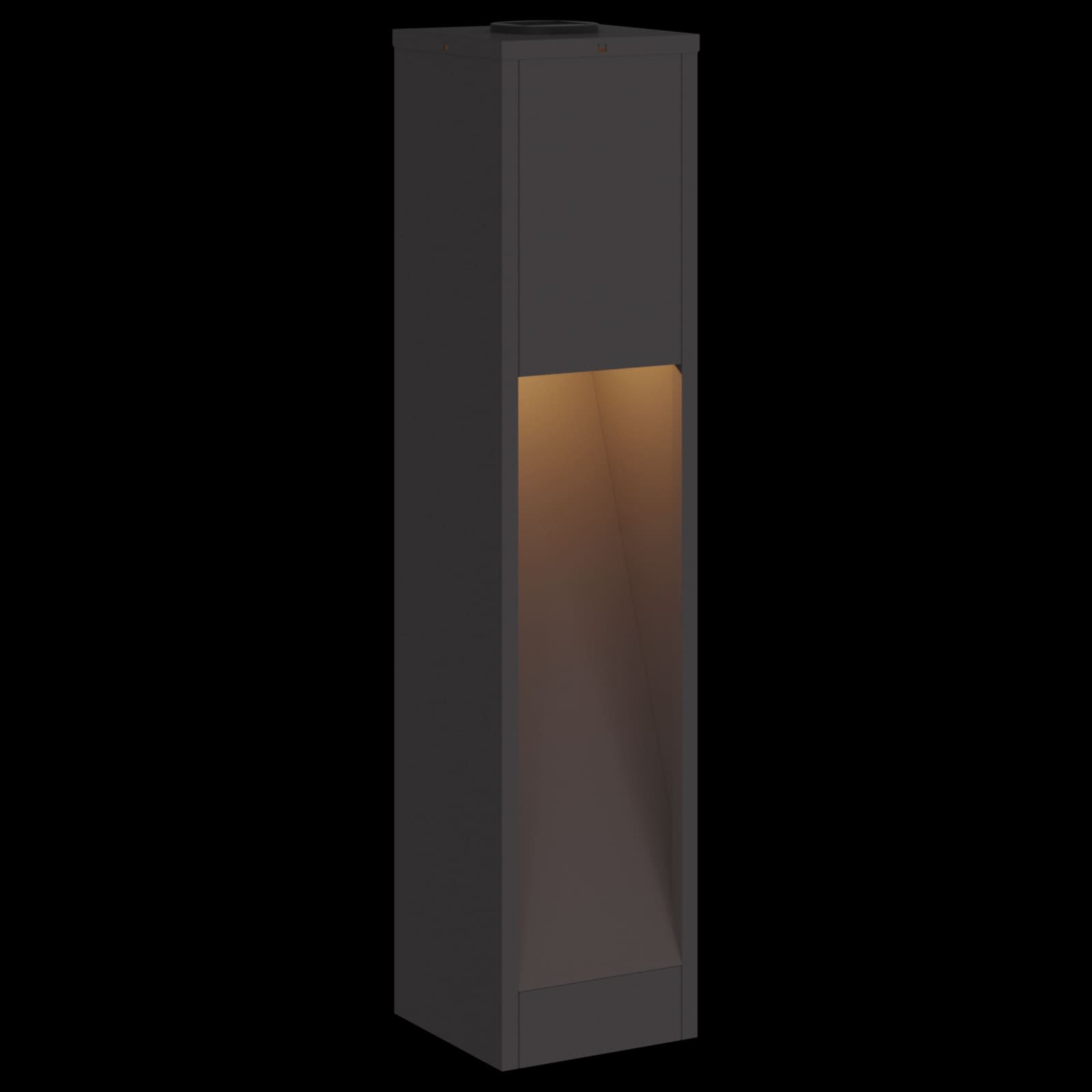 vidaXL Solar Led Pathway Light 2 pcs Warm White 18 x 18 x 80 cm - Black