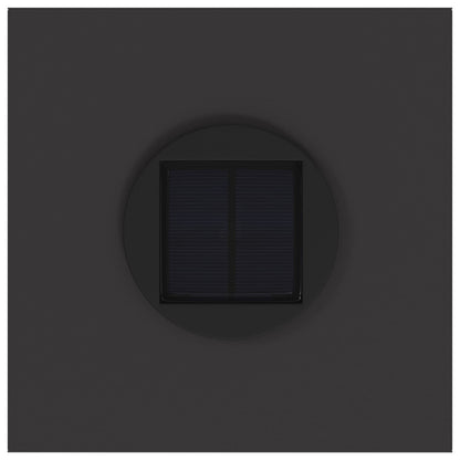 vidaXL Solar Led Pathway Light 2 pcs Warm White 18 x 18 x 80 cm - Black