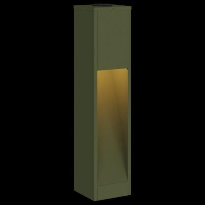 vidaXL Solar Led Pathway Light 2 pcs Warm White 18 x 18 x 80 cm - Green