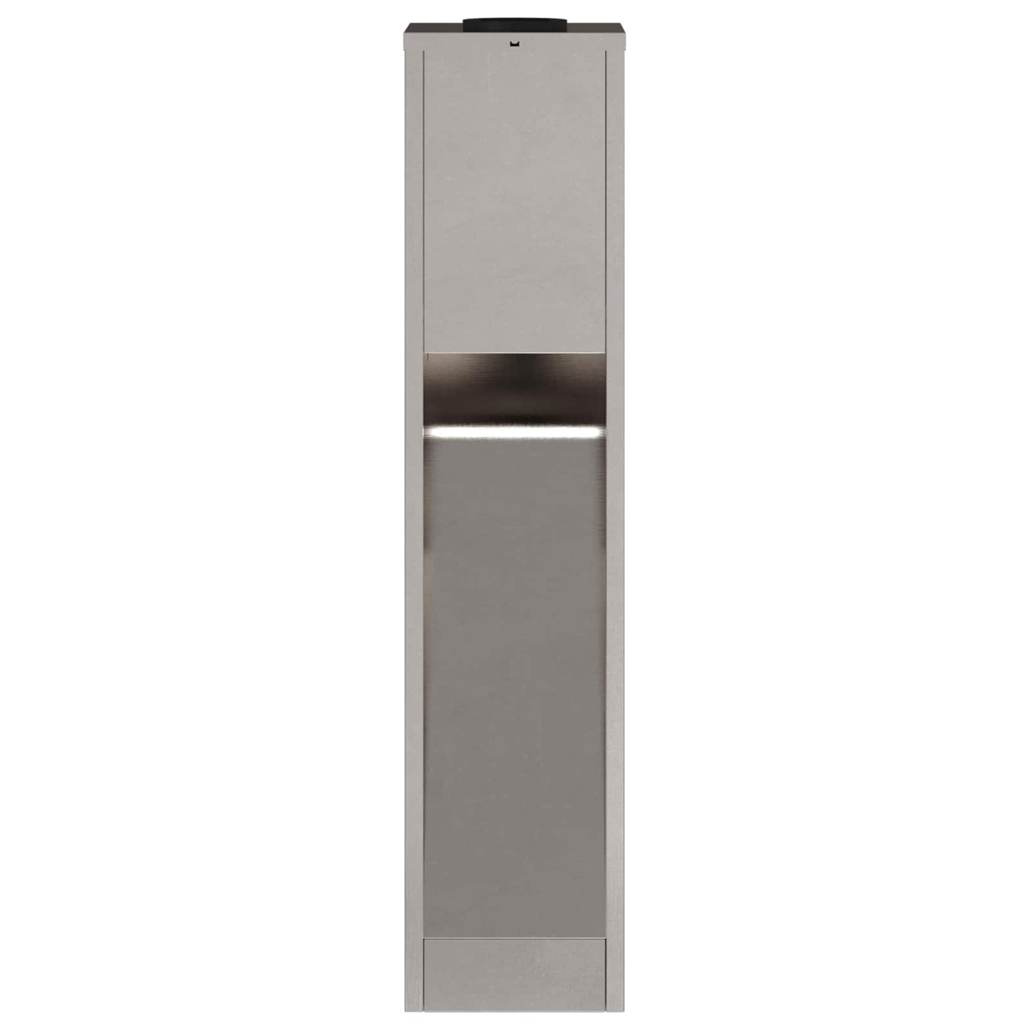 vidaXL Solar Led Pathway Light 2 pcs Warm White 18 x 18 x 80 cm - Silver