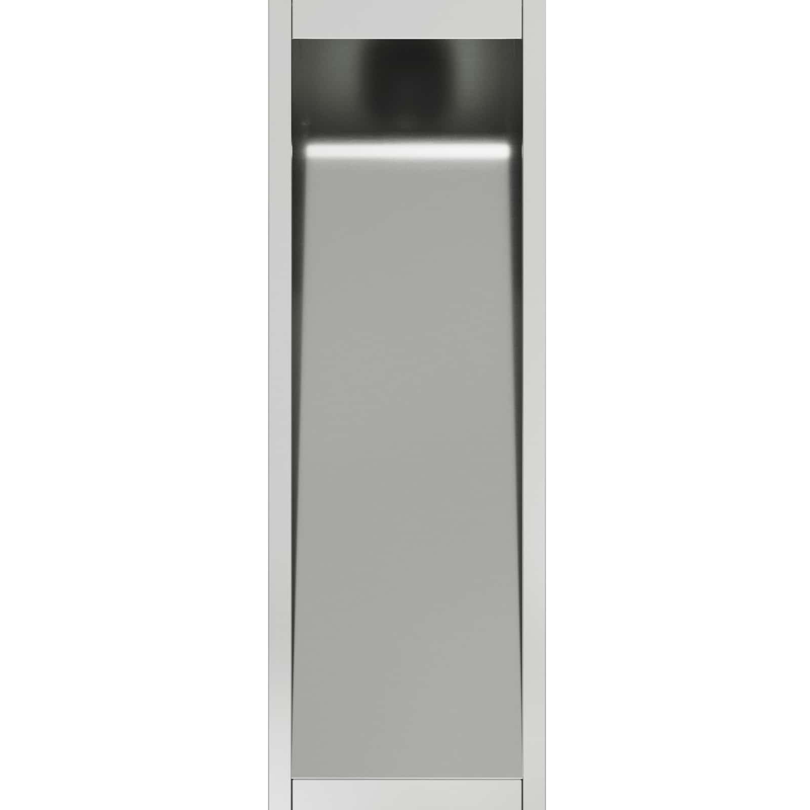 vidaXL Solar Led Pathway Light 2 pcs Warm White 18 x 18 x 80 cm - Silver - 55728
