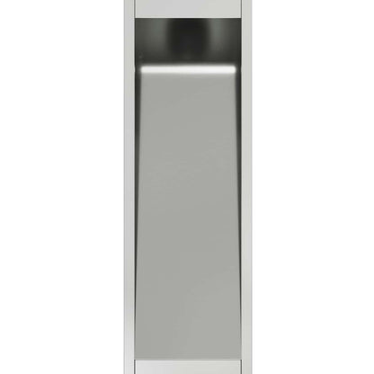 vidaXL Solar Led Pathway Light 2 pcs Warm White 18 x 18 x 80 cm - Silver - 55728