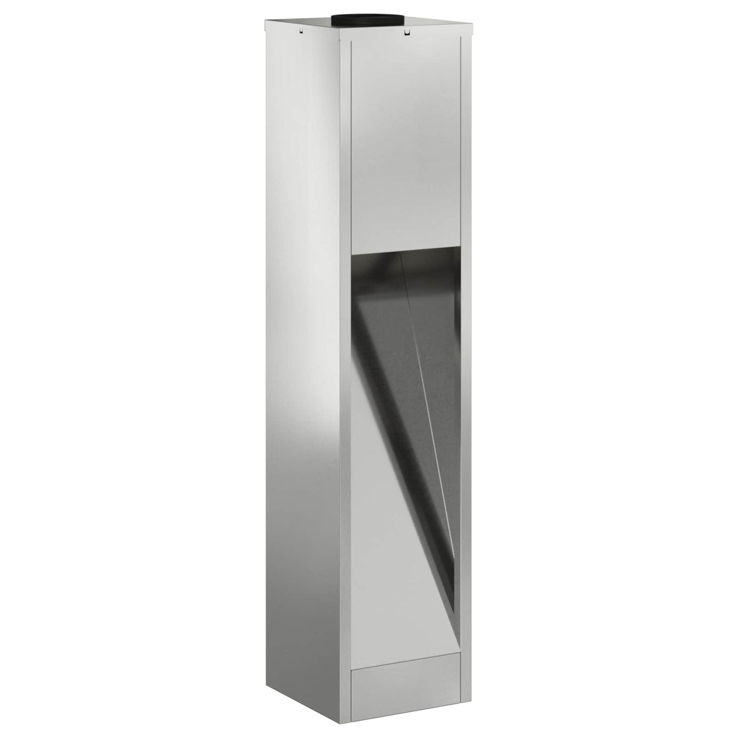 vidaXL Solar Led Pathway Light 2 pcs Warm White 18 x 18 x 80 cm - Silver - 55728