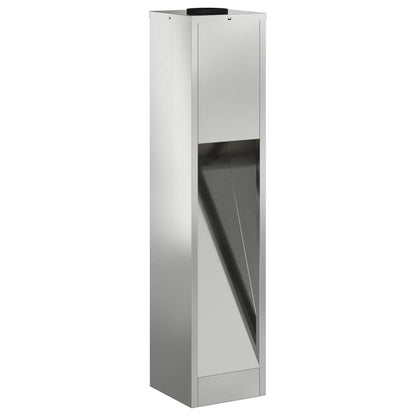 vidaXL Solar Led Pathway Light 2 pcs Warm White 18 x 18 x 80 cm - Silver - 55728