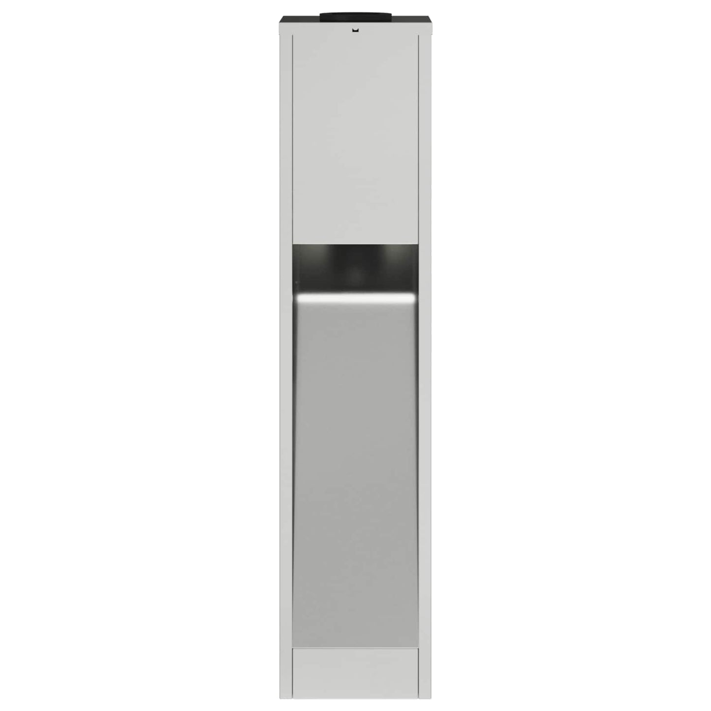 vidaXL Solar Led Pathway Light 2 pcs Warm White 18 x 18 x 80 cm - Silver - 55728