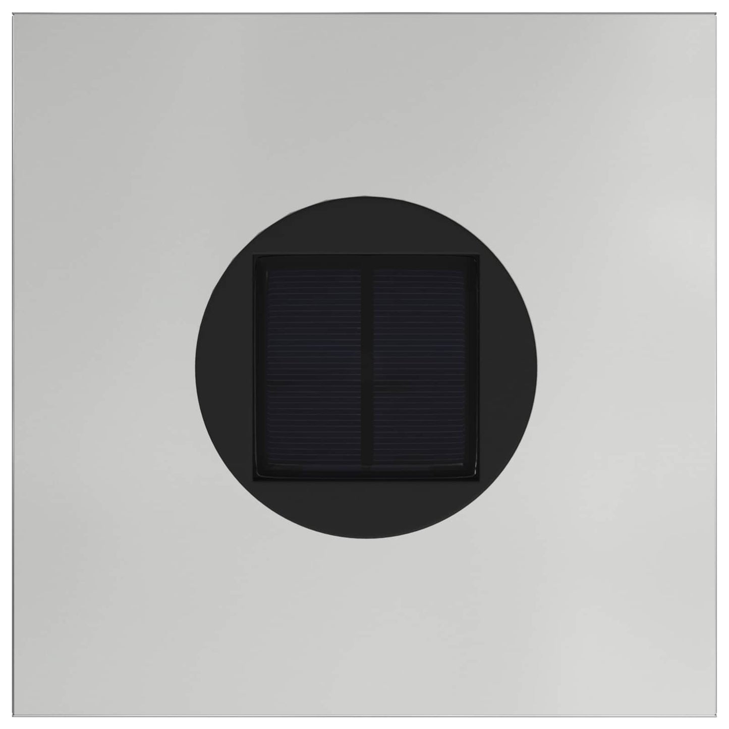 vidaXL Solar Led Pathway Light 2 pcs Warm White 18 x 18 x 80 cm - Silver - 55728