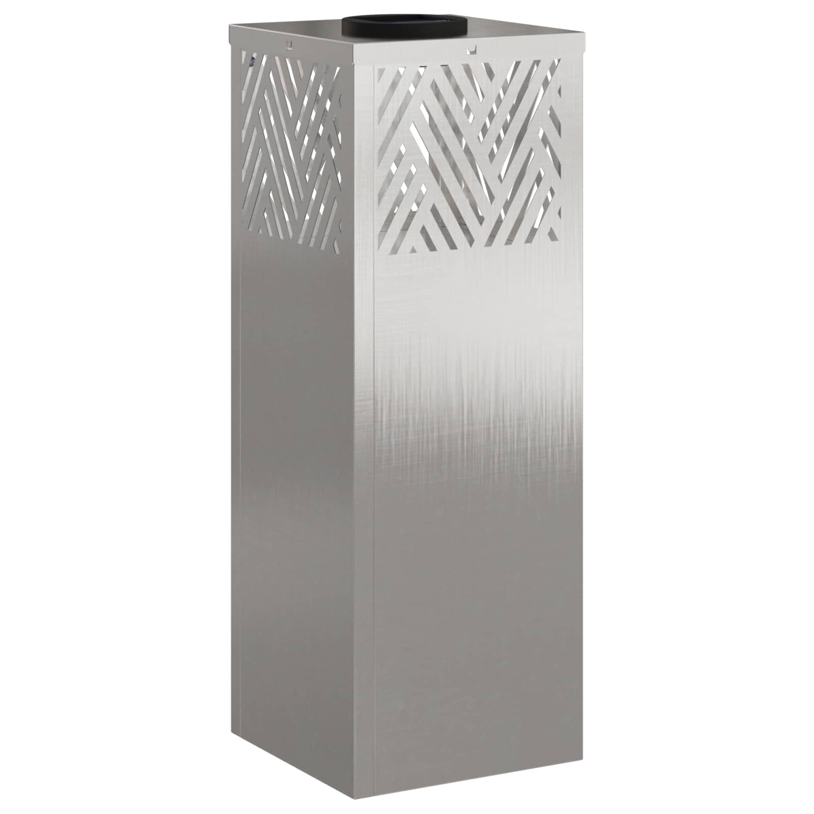 vidaXL Solar LED Pathway Light 2 pcs Warm White 18 x 18 x 50 cm - Silver - 55762