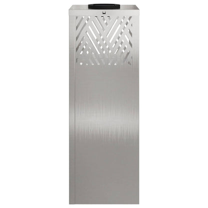 vidaXL Solar LED Pathway Light 2 pcs Warm White 18 x 18 x 50 cm - Silver - 55762