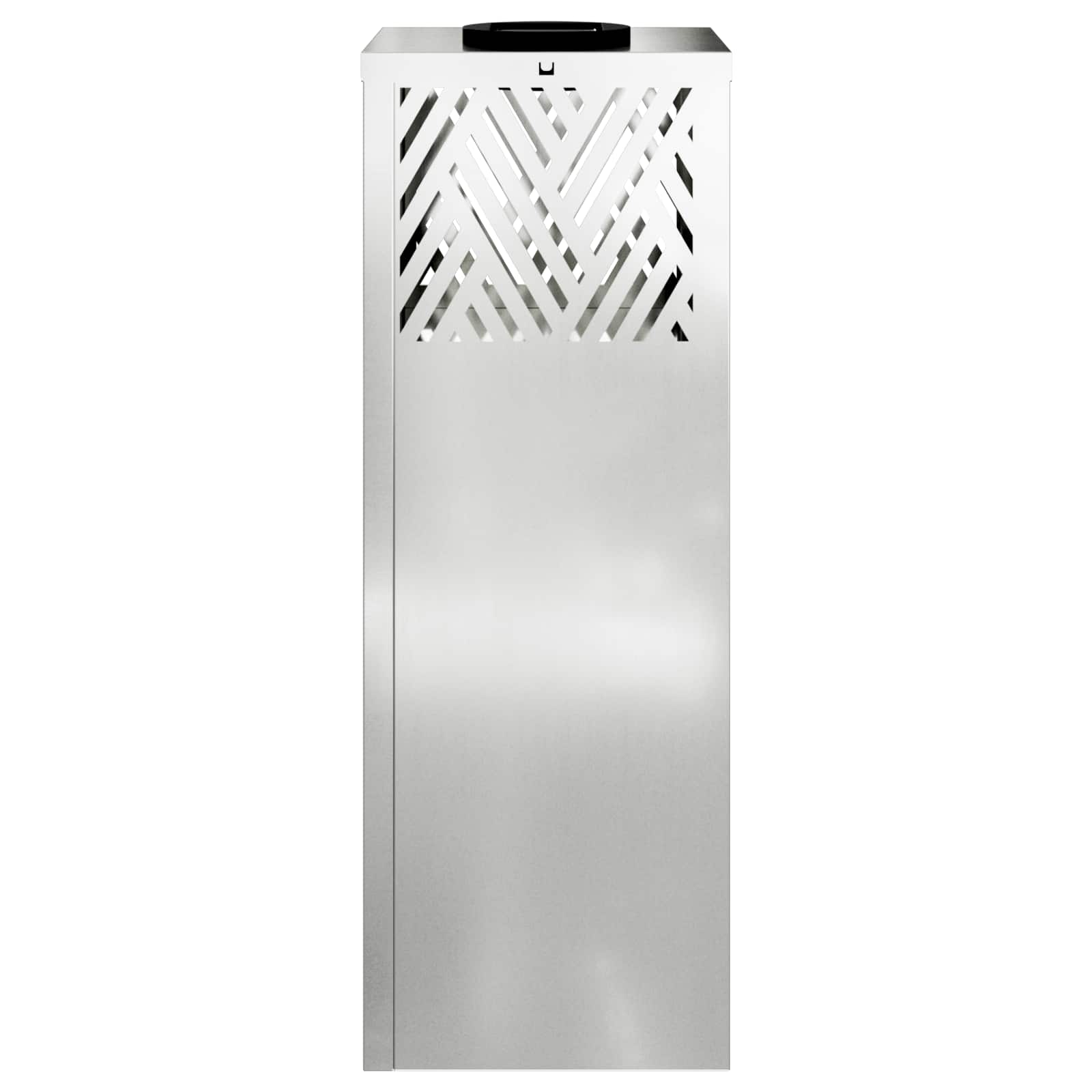 vidaXL Solar LED Pathway Light 2 pcs Warm White 18 x 18 x 50 cm - Silver - 55763