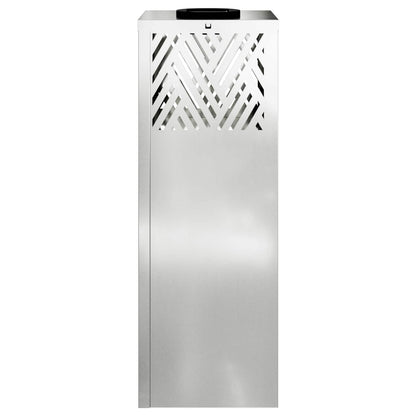 vidaXL Solar LED Pathway Light 2 pcs Warm White 18 x 18 x 50 cm - Silver - 55763