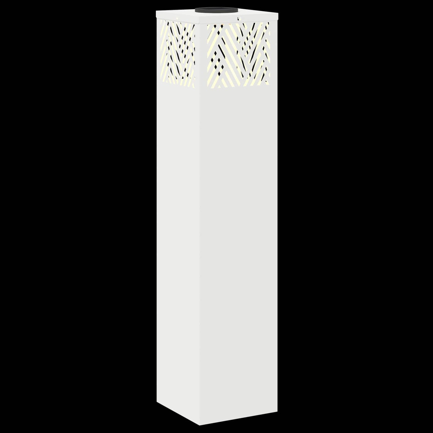 vidaXL Solar LED Pathway Light 2 pcs Warm White 18 x 18 x 80 cm - 55786