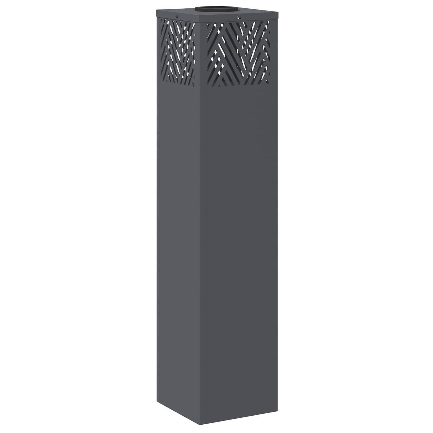 vidaXL Solar LED Pathway Light 2 pcs Warm White 18 x 18 x 80 cm - Anthracite - 55799