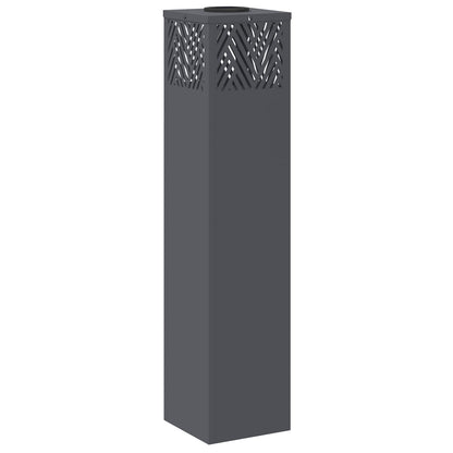 vidaXL Solar LED Pathway Light 2 pcs Warm White 18 x 18 x 80 cm - Anthracite - 55799