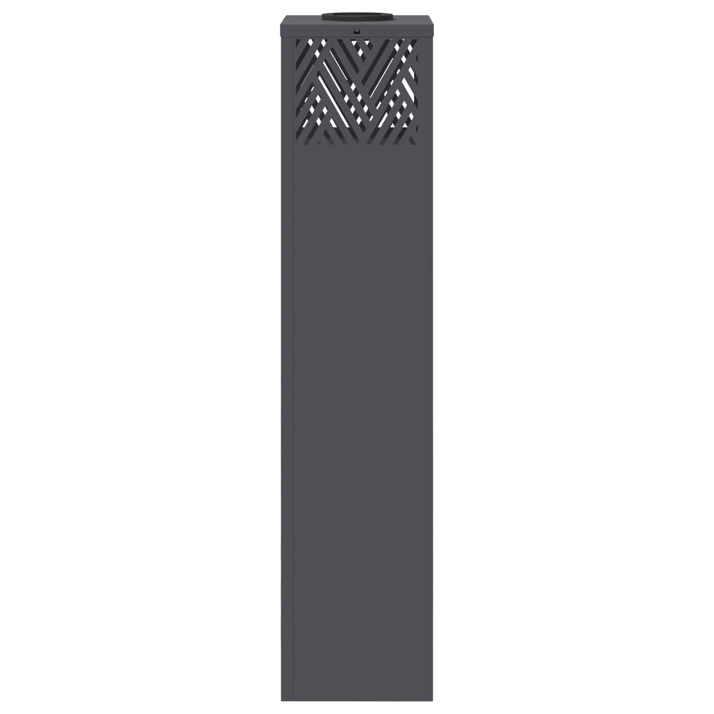 vidaXL Solar LED Pathway Light 2 pcs Warm White 18 x 18 x 80 cm - Anthracite - 55799