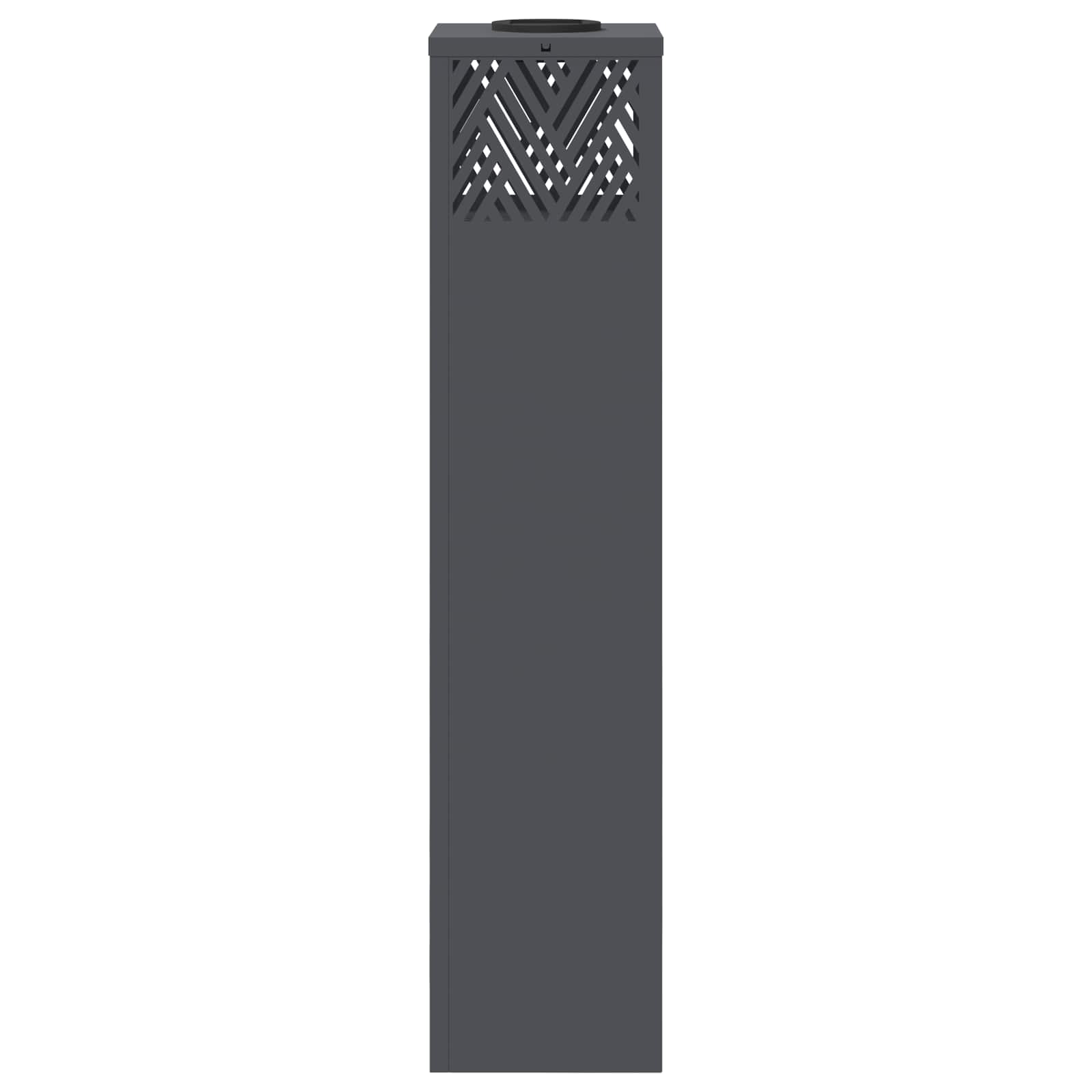 vidaXL Solar LED Pathway Light 2 pcs Warm White 18 x 18 x 80 cm - Anthracite - 55799