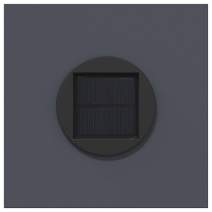 vidaXL Solar LED Pathway Light 2 pcs Warm White 18 x 18 x 80 cm - Anthracite - 55799