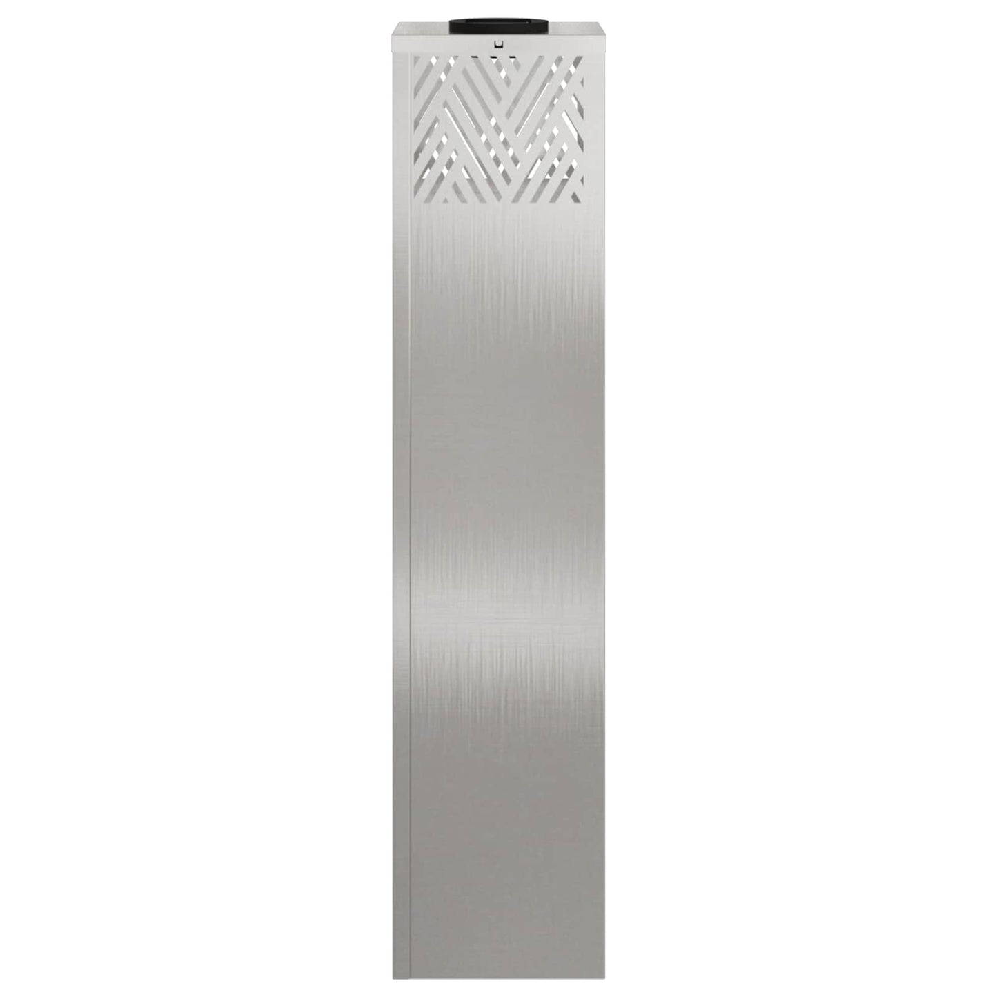 vidaXL Solar LED Pathway Light 2 pcs Warm White 18 x 18 x 80 cm - Silver - 55803