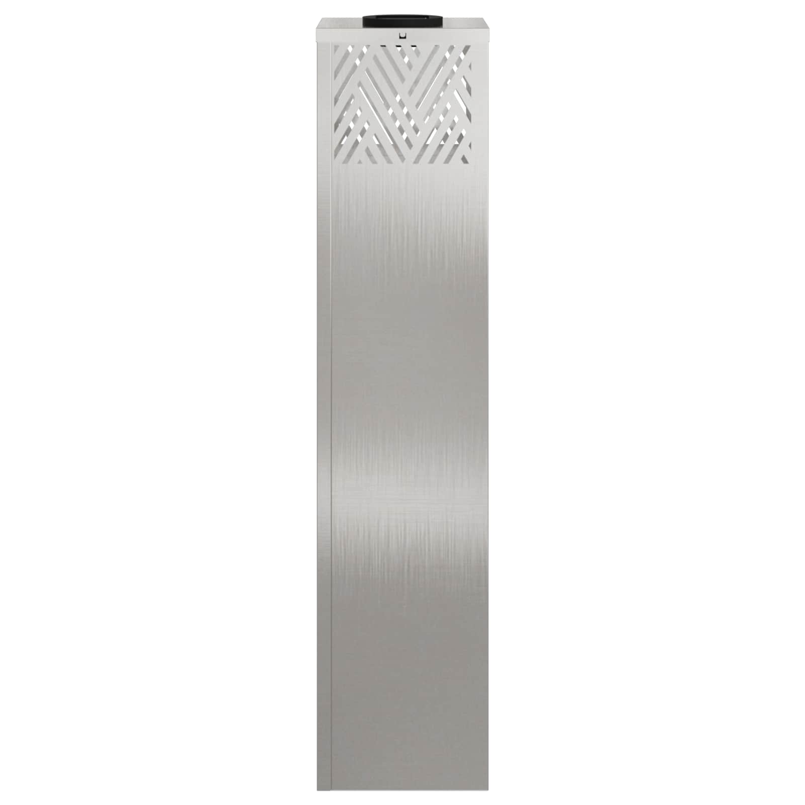 vidaXL Solar LED Pathway Light 2 pcs Warm White 18 x 18 x 80 cm - Silver - 55803