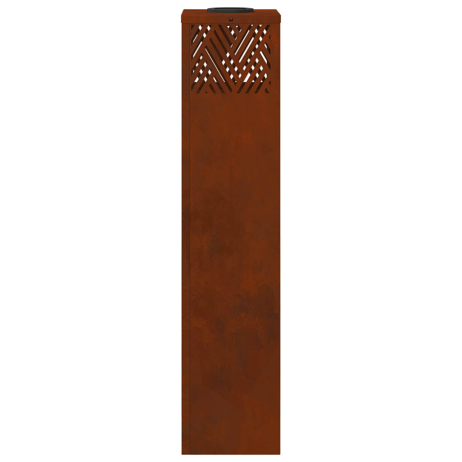 vidaXL Solar LED Pathway Light 2 pcs Warm White 18 x 18 x 80 cm - Brown