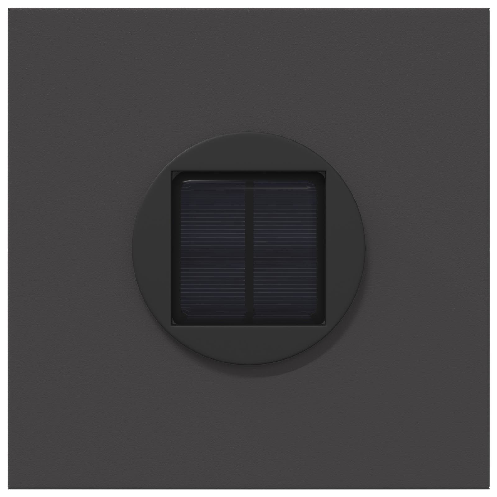 vidaXL Solar LED Pathway Light 2 pcs Warm White 18 x 18 x 50 cm - Black - 55810