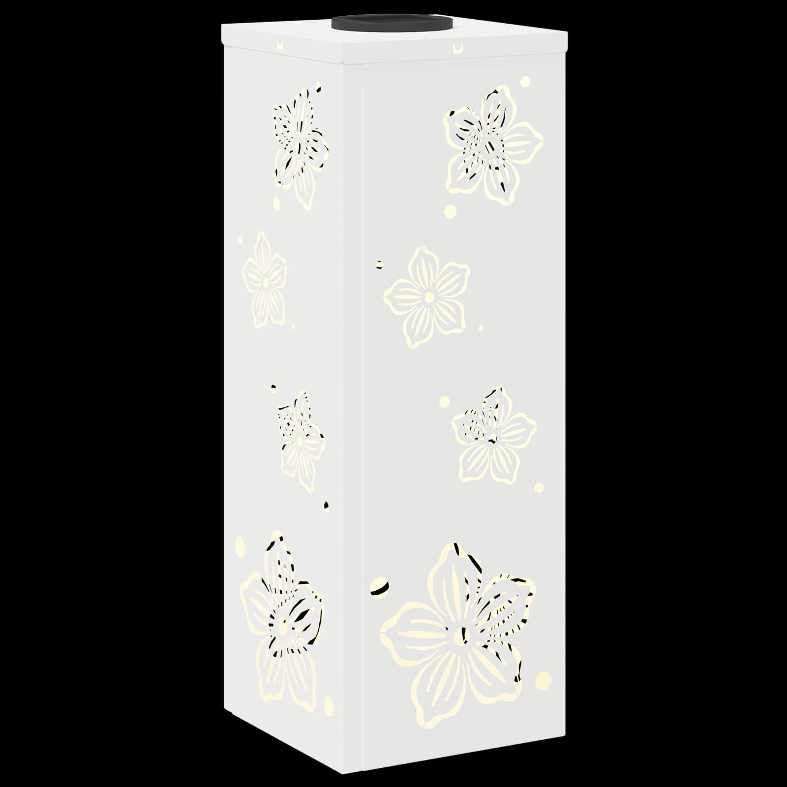 vidaXL Solar LED Pathway Light 2 pcs Warm White 18 x 18 x 50 cm - 55819