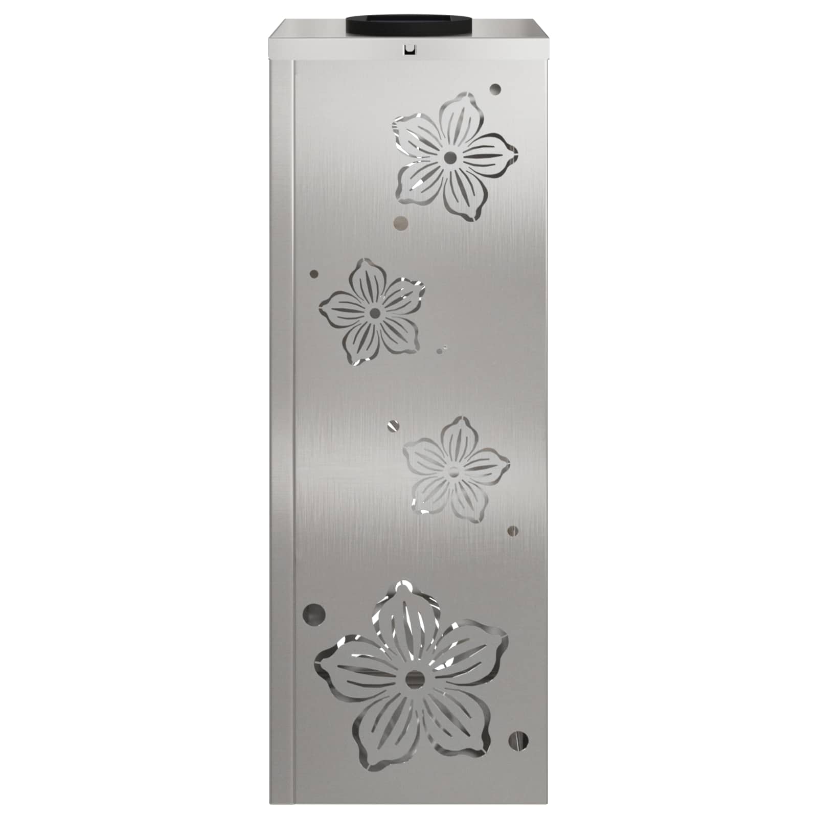 vidaXL Solar LED Pathway Light 2 pcs Warm White 18 x 18 x 50 cm - Silver - 55835