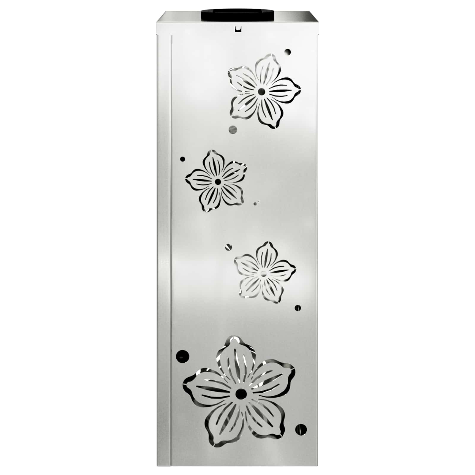 vidaXL Solar LED Pathway Light 2 pcs Warm White 18 x 18 x 50 cm - Silver - 55836